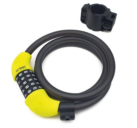 Cable antivol pour vélo avec combinaison